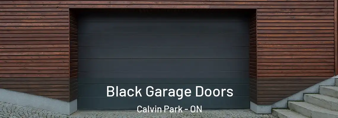 Black Garage Doors Calvin Park - ON