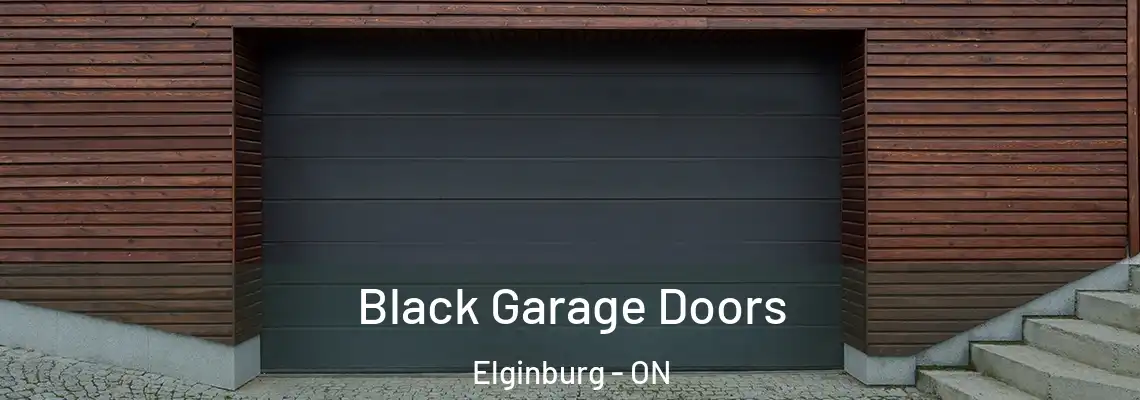 Black Garage Doors Elginburg - ON