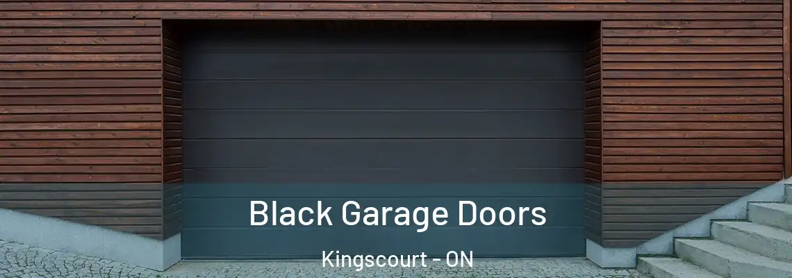  Black Garage Doors Kingscourt - ON