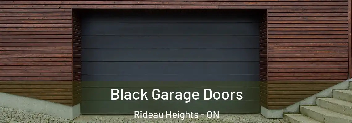  Black Garage Doors Rideau Heights - ON