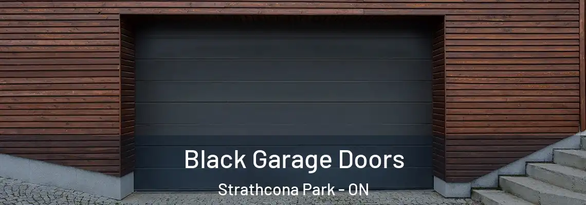Black Garage Doors Strathcona Park - ON