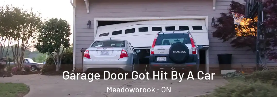 Garage Door Got Hit By A Car Meadowbrook - ON