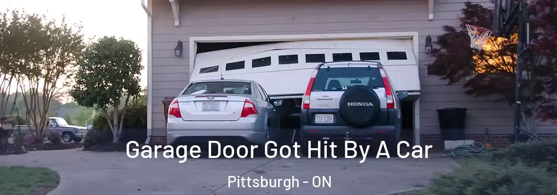  Garage Door Got Hit By A Car Pittsburgh - ON