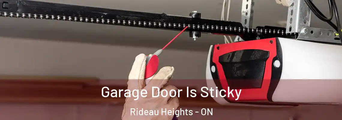Garage Door Is Sticky Rideau Heights - ON
