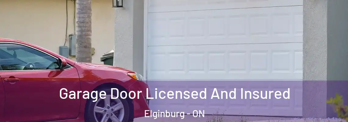 Garage Door Licensed And Insured Elginburg - ON