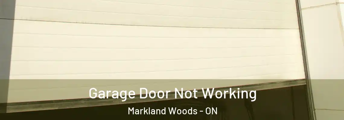 Garage Door Not Working Markland Woods - ON