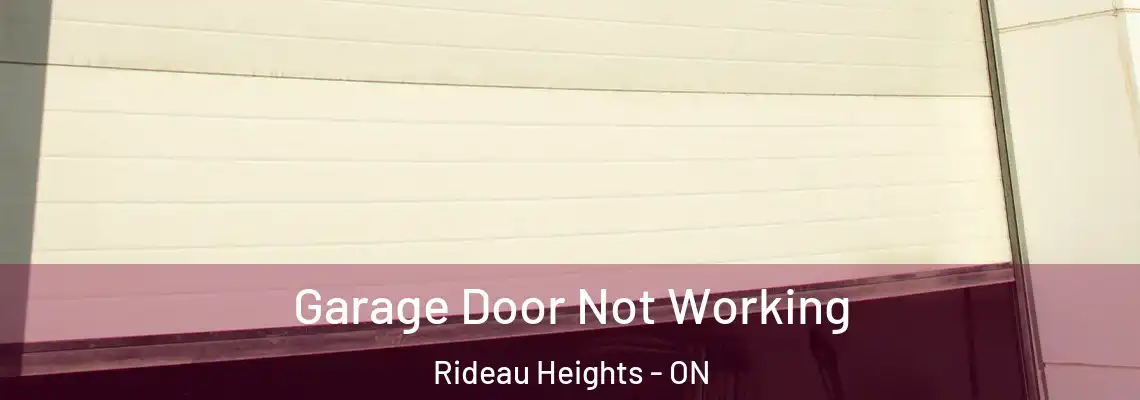  Garage Door Not Working Rideau Heights - ON