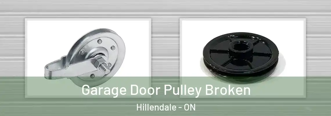 Garage Door Pulley Broken Hillendale - ON