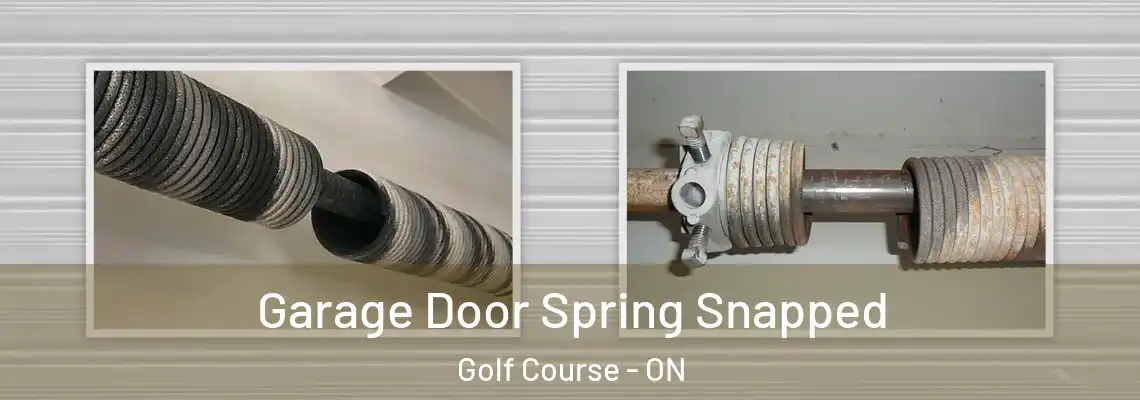 Garage Door Spring Snapped Golf Course - ON