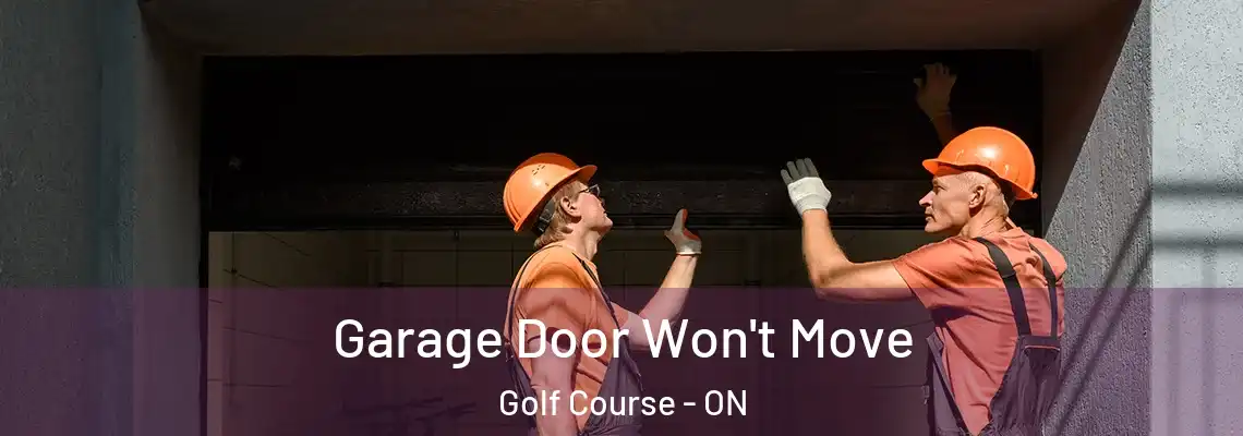 Garage Door Won't Move Golf Course - ON