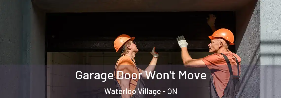 Garage Door Won't Move Waterloo Village - ON