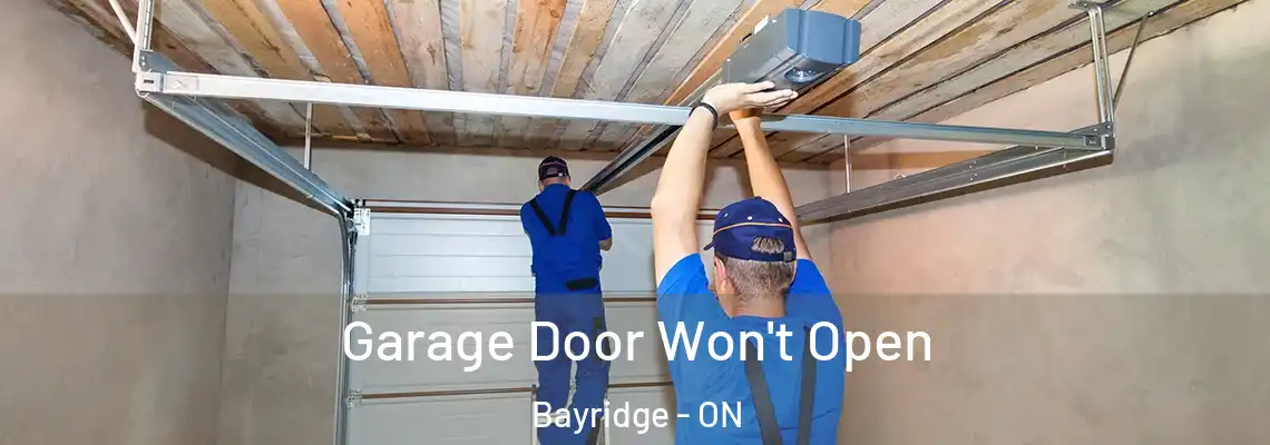 Garage Door Won't Open Bayridge - ON